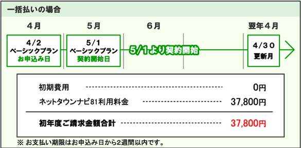 一括払い
